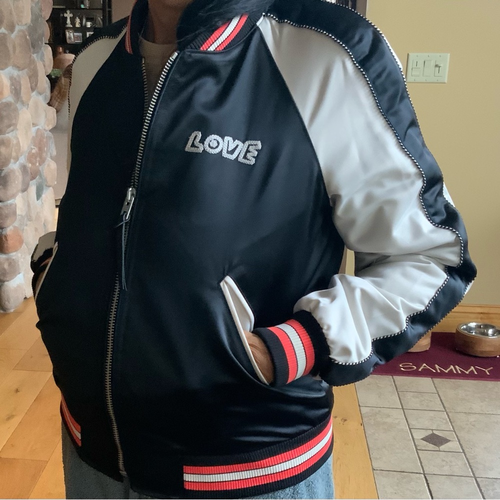 Coach Bomber Jacket, Purse, & Scarf Bundle